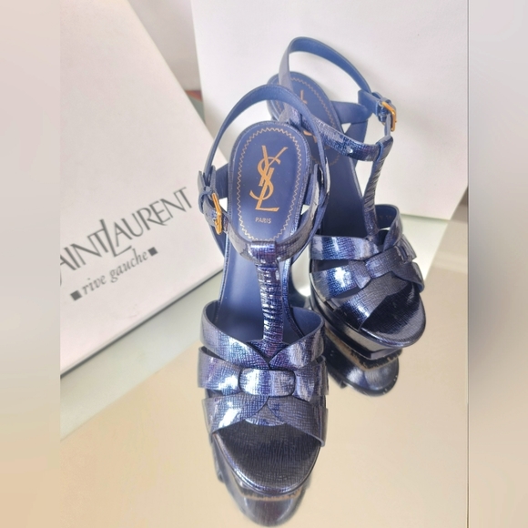 YSL /TRIBUTE PLATFORM SANDAL - Picture 1 of 2